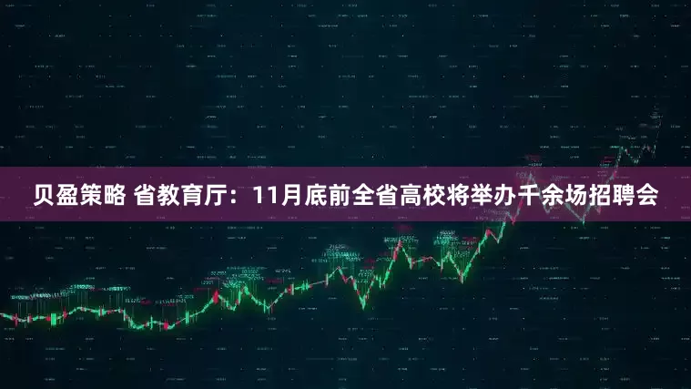 贝盈策略 省教育厅：11月底前全省高校将举办千余场招聘会